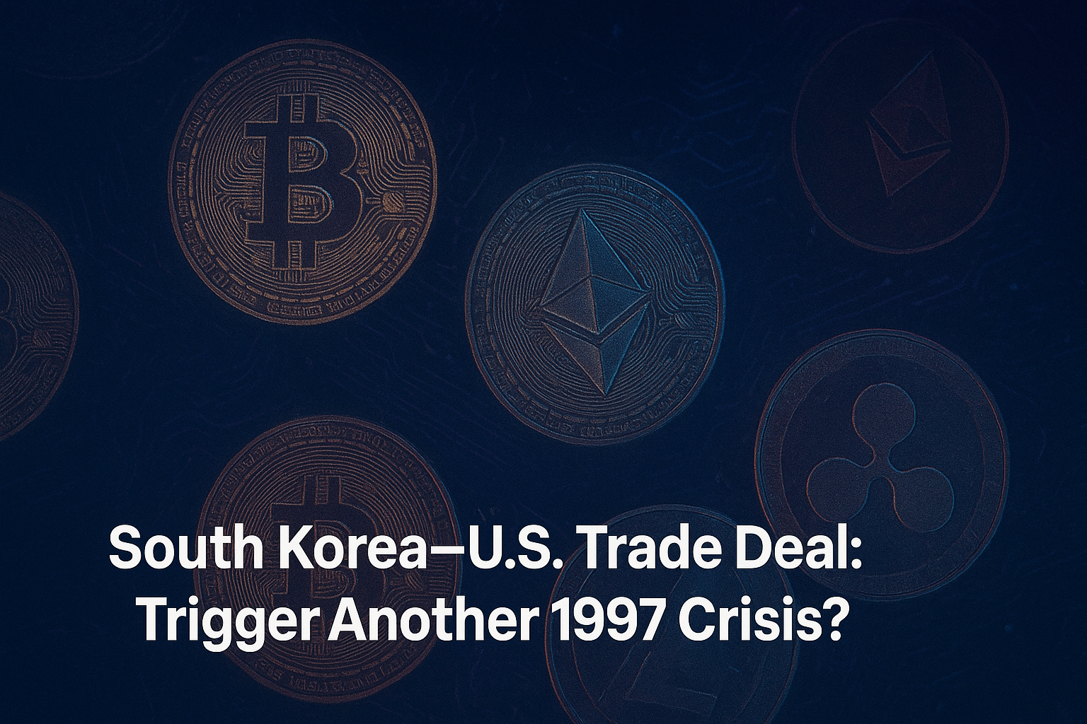 South Korea–U.S. Trade Deal: Could It Trigger Another 1997 Crisis?