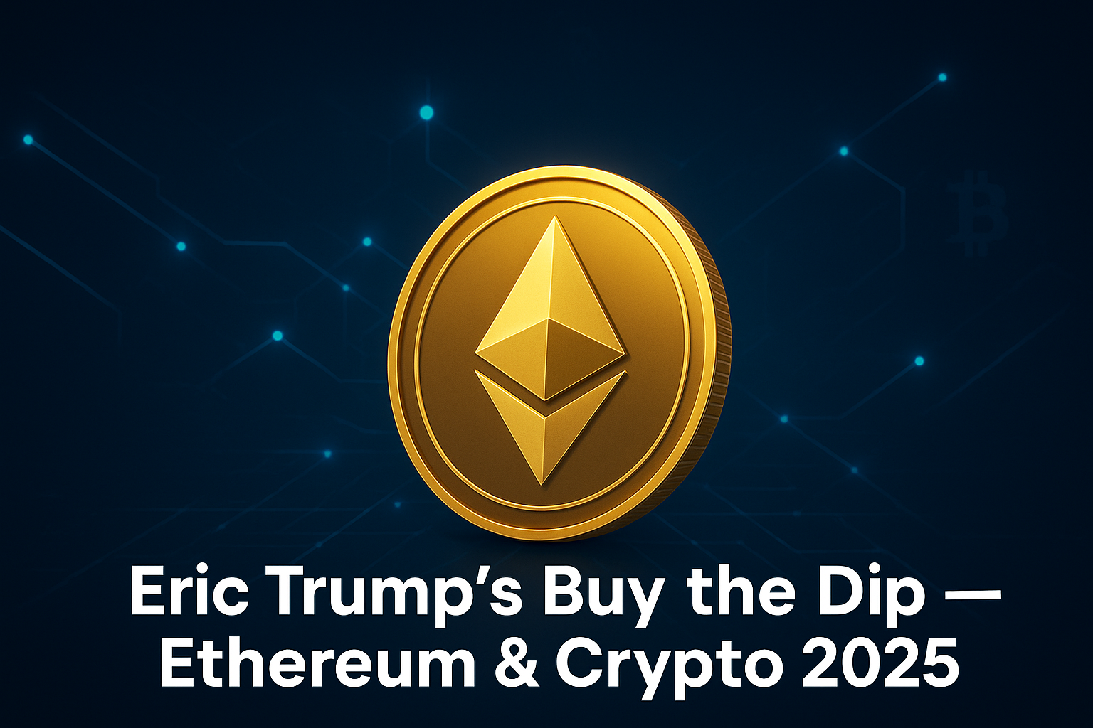 Eric Trump’s ‘Buy the Dip’ Advice vs. Ethereum’s Reality