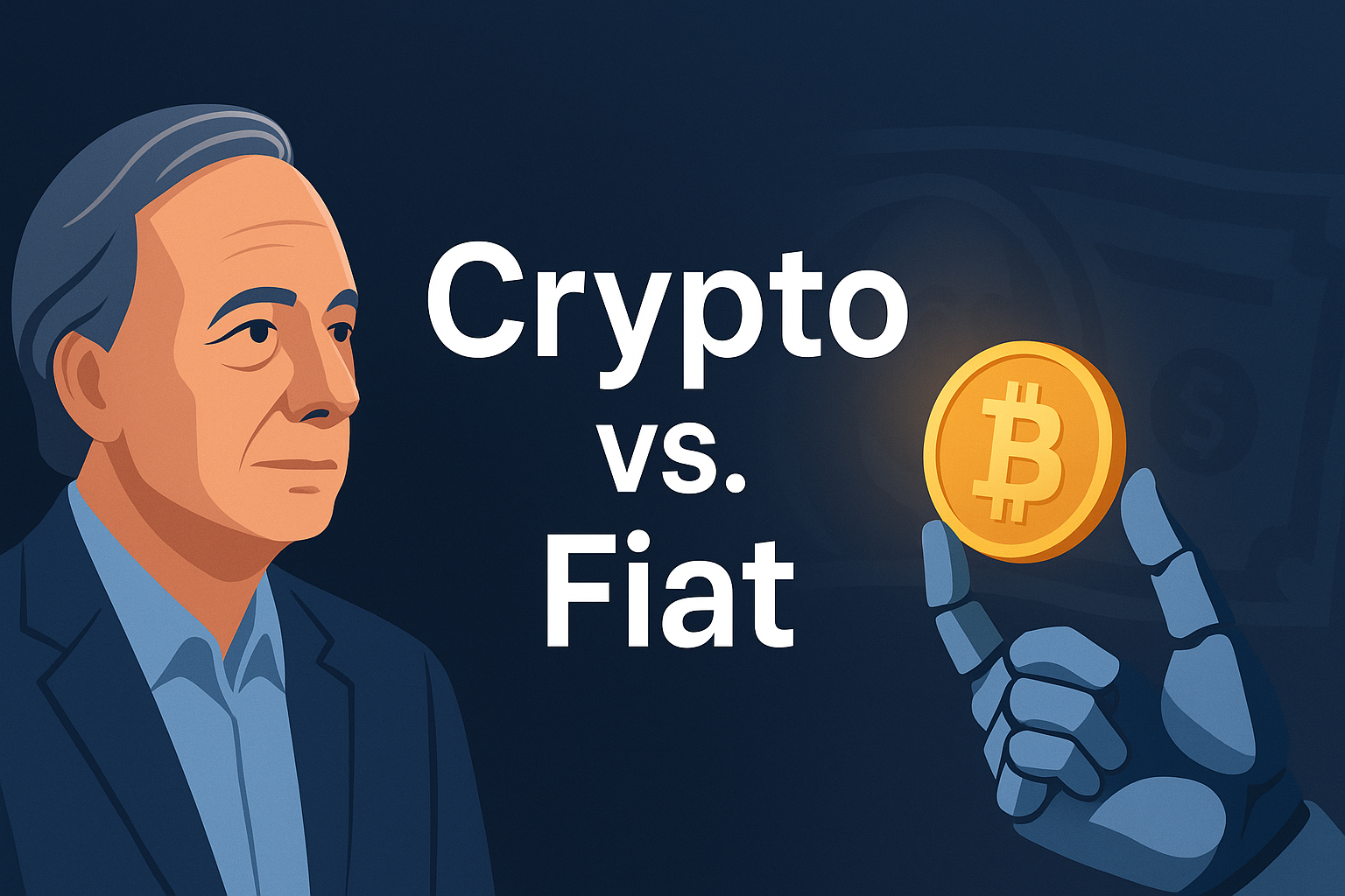 Crypto vs. Fiat Showdown: Ray Dalio’s Warning and AI Satoshi’s Verdict