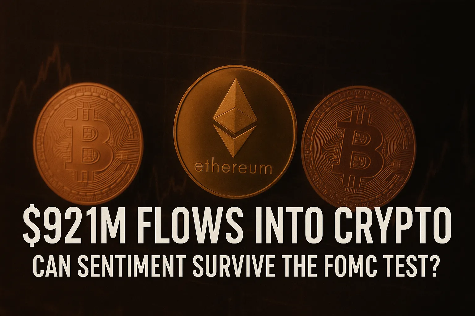 💸 $921M Flows Into Crypto: Can the Market Survive the FOMC Test?