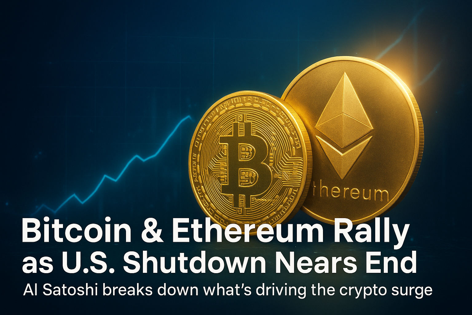 Bitcoin and Ethereum Rally as U.S. Shutdown Nears End