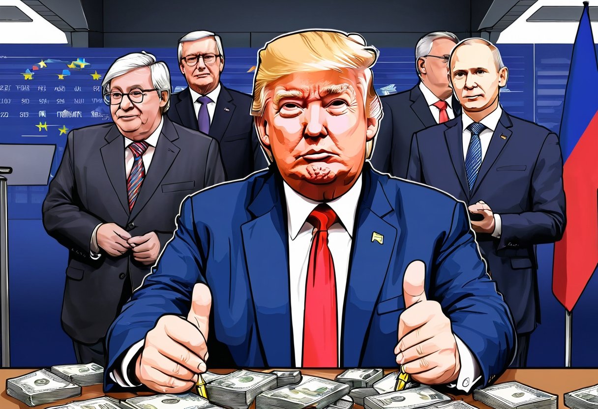 Trump Backs EU’s $217B Plan to Tap Frozen Russian Assets