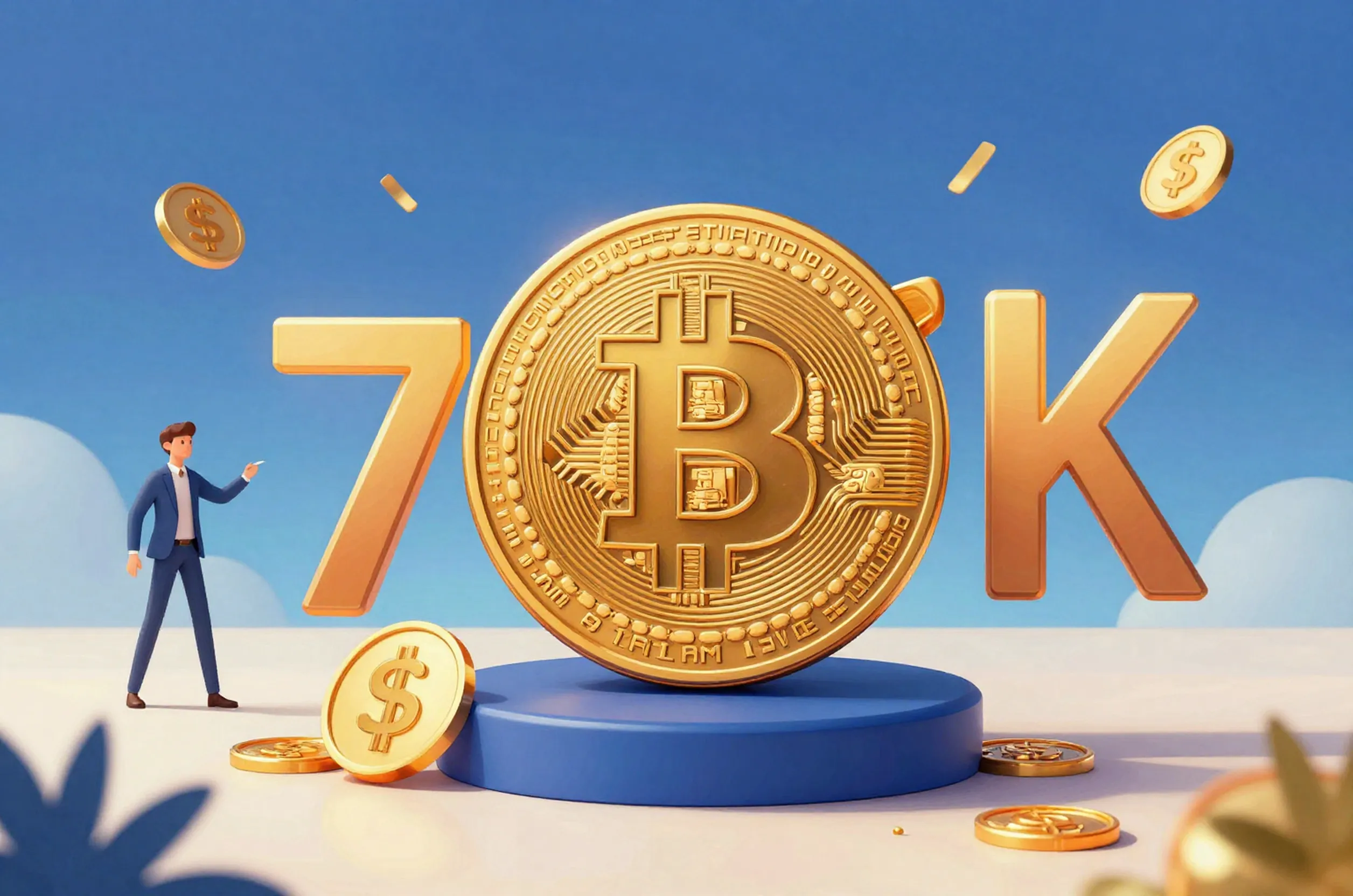 Bitcoin’s Surge to $75K Sparks Debate on Institutional Demand